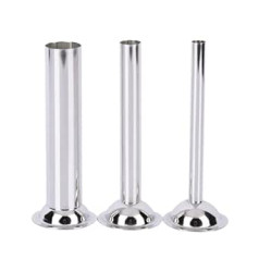 Kirgizta Pack of 3 Sausage Fillers Stainless Steel Diameter 12 mm/19 mm/32 mm Meat Grinder Sausage Stuffer Accessories Pipes Sausage Stuffer for Size Manual or Electric Meat Grinder