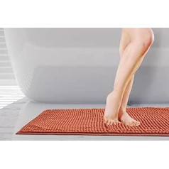 Emma Barclay Noodle Soft Non Slip Bath Mat 45x75cm Orange