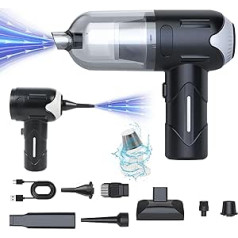 MOMOTOU Mini Handheld Vacuum Cleaner 12000PA Brushless Motor High Power Rechargeable Wireless Portable 4000 mAh Car Vacuum Cleaner with HEPA Filter for Car, Home
