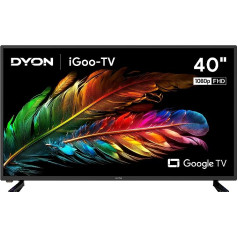 DYON iGoo-TV 40F 100 cm (40 Inch) Google TV (Full HD, HD Triple Tuner, Prime Video, Netflix, Google Play Store for DAZN, Disney+ and Much, Google Assistant, Voice Remote Control) [Mod. 2023]