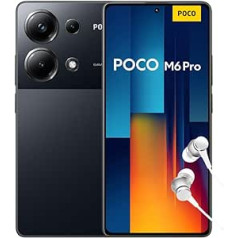 Poco M6 Pro Smartphone, 8 + 256 GB Mobile Phone without Contract, 120 Hz 6.67 Inch AMOLED DotDisplay, 64 MP OIS Triple Camera, 5000 mAh, 67 W Turbo Charge, Dual SIM, Black