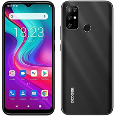 Android 11 mobile phone without contract DOOGEE X96 PRO, Octa Core 4GB + 64GB, 5400mAh battery, 13MP quad camera, 6.52 inch water drop screen, smartphone dual SIM + SD (3 slots), fingerprint black