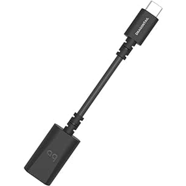 AudioQuest DragonTail Carbon USB A to C Adapter