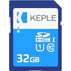 Keple 32GB SD Speicherkarte High Speed Class 10 SD Speicher Karte Kompatibel mit Nikon D3100, D3400, D5600, D7500, D5100, D7100 SLR Digital Camera | 32 GB Speicher Karte UHS-1 U1 SDHC Card