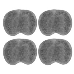 ‎Tarshyry 4 Pieces Shower Back Foot Scrubber Mat with Suction Cups, Bath Foot Massage Back Scrubber, Foot Scrubber for Use in the Shower, Non-Slip Cleaning Mat for