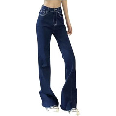 Jeans Wide Leg Women's High Waisted Elegant Straight Leg Y2K Clothes Jeans Baggy Casual Cargo Loose Cargo Trousers Trousers Cuddly Comfortable Wide Leg Women's Harem Trousers Work Trousers