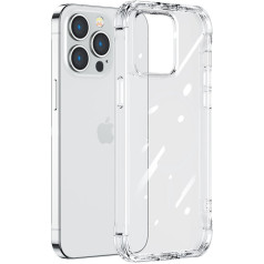Korpusa vāciņš priekš iPhone 14 Pro Max, bruņu korpuss ar āķiem, caurspīdīgs statīvs