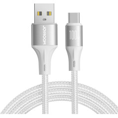 Light-Speed Series USB-A - USB-C ātras pārsūtīšanas kabelis 100W 2m balts