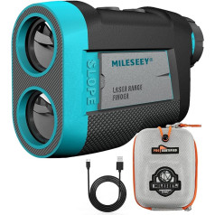 MiLESEEY Golf Laser Rangefinder Hunting 800 m with Tilt Switch, Flag Lock & Vibration, Tripod Mount, 2 Inch LCD Display, ± 0.5 m Accuracy, Continuous Scan, Outdoor Range Finder