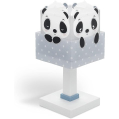 Dalber Children's Table Lamp Bedside Lamp Panda Blue