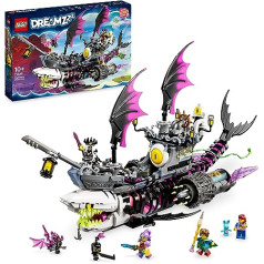 LEGO 71469 DREAMZzz Nightmare Shark Ship, Build 2 Types of Pirate Boat Toy, Model Kit with 4 Mini Figures, Toy for Kids, Girls, Boys, Based on the TV Show