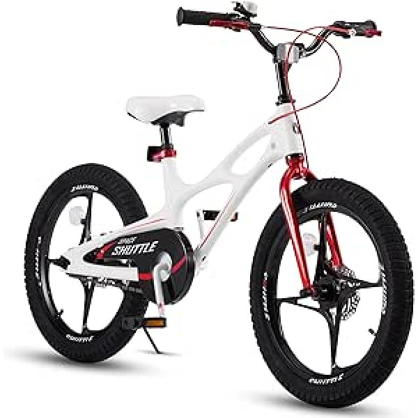 RoyalBaby Children’s Bicycle for Boys/Girls, 3–9 Years, Space Shuttle Bicycle 14/16/18/Inch Wheels, Stabilisers, Magnesium Frame