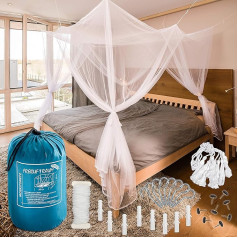 Freiluftraum Outdoor space – large mosquito net for double beds, 200 x 220 x 200 cm