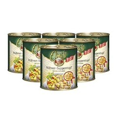 ‎Buss Buss Prepared Meals Omi's Classic Canned Chicken Soup - Traditional Stock Pot with Noodles and Chicken for Microwave Canned Food - 6 x 800g