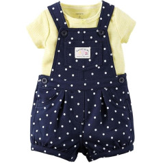 Carters's Bib and T-Shirt Summer Set Baby Girls' Shorts Outfit Girl Shorts