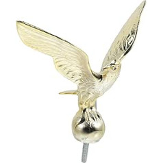 Happyyami Metal Flagpole Eagle Top Alloy Eagle Attachment Ornament Eagle End Flagpole Accessories Flagpole Head Cap For Telescopic Flag Poles Outside House