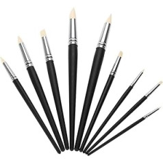 9 Pcs Clay Clay Clay Modelling Tool Set Rubber Head for Sculpture Pottery