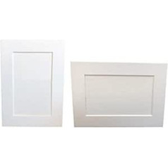 CRYSTAL KING Set of 10 Photo Frames for Painting, Picture Frame, White Cardboard Frame, Children's Crafts, Picture Frame with Feet