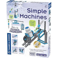 Thames & Kosmos, 665069, Simple Machines, STEM Kit, 26 Different Experiments, Intro to Mechanical Physics, Ages 8+