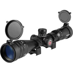Paike Rifle Scope 4-16x44 AOE Red Green Blue Illuminated with Sun Visor