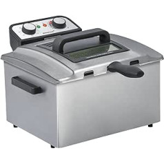 Steba DF 300 stainless steel fryer, 5 litres, professional heating system, cold zone principle