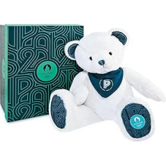 Doudou et Compagnie JO2451 Olympic and Paralympic Games Paris 2024 Premium Bear, White Bear Premium - Bandana, 37 cm