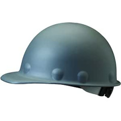 Fibre-Metal by Honeywell P2ASW09A000 Super Eight Swing Strap Fiber Glass Cap Style Hard Hat, Grey