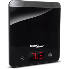Waga kuchenna cyfrowa LED czarna GreenBlue GB171 min 1g max 5000g