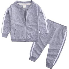 Geagodelia Baby Clothing Set Baby Boys Girls Clothing Outfit Jogging Suit Jacket Top + Trousers Jogging Bottoms Newborn Soft Baby Set