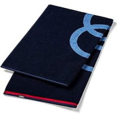 Audi 3132100400 Hand Towel 80 x 150 cm Blue Bath Towel Beach Towel Rings Logo