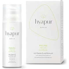 hyapur® - Peeling Green 50 ml - Gentle Exfoliation with Natural Organic Oil - for Anti-Ageing Care with Organic Vegan Natural Cosmetics from Berlin