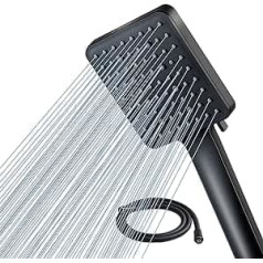 Magichome Shower Head with Hose 1.5 m, Water-Saving Pressure Boosting Shower Head for Higher Water Pressure, Hand Shower, Rain Shower with 6 Spray Modes