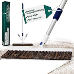Splendole Premium Broom Broom 45 cm Wide Household Broom Telescopic Handle Ultralight Horsehair Blend