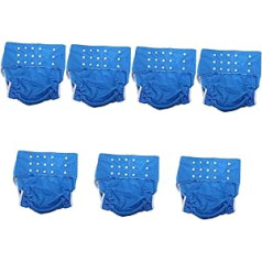GLEAVI Pack of 7 Cloth Nappies for Adults, Men's Underpants, Washable Cloth Nappy, Men's Briefs, Underwear, Multi-Purpose Nappy, Simple Hygienic Trousers, Soft Panties, Nappy Bag, Older