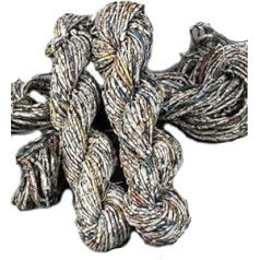 Knitsilk Newspaper Yarn, Newspaper Yarn, Spun Newspaper Yarn, Hand Twisted Newspaper Yarn, Magic Chunky Basket Weaving, Knitting, Carpets, Fibre Art, Jewellery Making Pack of 3