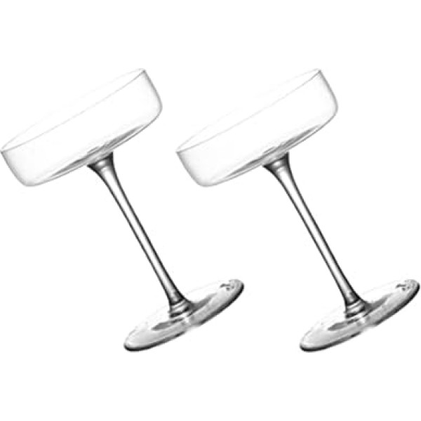 UPKOCH Margarita Cocktail Glasses Clear Daiquiri Glasses Martini Margarita Glasses Wine Champagne Cup Cocktail Cup Drinking Glasses for Party Bars Pack of 2