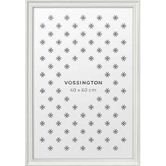 Vossington Picture Frame 40 x 60 cm White Baroque Decorative Mix of Traditional and Modern Design Antique Frame for 1 Picture, Photo, Poster or Puzzle in the Format 40 x 60 cm (60 x 40 cm)