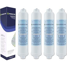 Finerfilters 4 x Wasserfilter für Kühlschrank von LG, hochwertige Filter, kompatibler Wasserfilter ersetzt Teile-Nr. BL9808/3890JC2990A/5231JA2010B/3650JD8050A