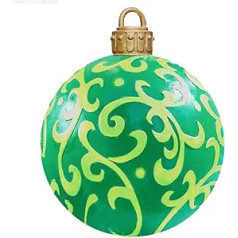 Christmas Decorations Christmas Inflatable Ball, 60 cm PVC Giant Inflatable Christmas Ball, Christmas Tree Bauble Christmas Baubles, Christmas Tree Decoration for Outdoor Christmas Decoration