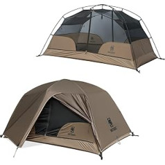 OneTigris Northgaze 2~4 Person Lightweight Hot Tent with Stove Jack 2.4kg 4 Seasons Waterproof Lightweight Wind Resistant for Camping Backpacking Hiking Hunting Fishing