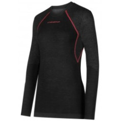 Termo krekls WOOL40 Aero Longsleeve W M Black/Hibiscus