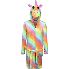 Live It Style It Unicorn Bathrobe for Women Adults House Coat Women's Soft Sleepwear with Hood