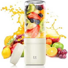 EUJAM Smoothie Maker 350 ml, Portable Blender Smoothie Maker USB, Mini Mixer Blender with 4 Blades for Baby Food, Travel, Gym, 2000 mAh