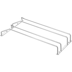 Dianoo Under Cabinet Stemware Rack Holder Wine Glass Rack Hanging Rack Stainless Steel 15.8 Inch 2 Rows