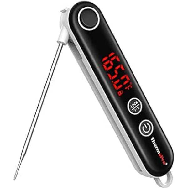 ThermoPro TP18 Digital Professional Puncture Thermometer, Thermocouple Thermometer, Grill Roasting Thermometer, Meat Thermometer, Kitchen Thermometer with Magnetic Holder for Roasts, Baby Food, Wine,