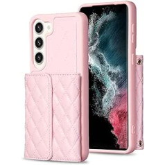 Vqwq Leather Wallet Case for Samsung Galaxy S23 Plus - with Card Slot, Stand, Multiple Function Flip Case, Shockproof Protective Wallet Cover Case for Samsung Galaxy S23 Plus [23] Pink