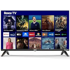 RCA Smart TV 32 Inch TV (Roku TV) HD Ready Dolby Audio Triple Tuner Apple TV+ Netflix Disney+ YouTube Prime Video USB HDMI WiFi