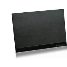 Oehlbach Flat Style One DVB-T2 HD Antenna - Digital Indoor Antenna - Active DVB-T Amplifier Indoor Antenna - Black