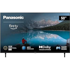 Panasonic TX-50MXW834, 50 Inch 4K Ultra HD LED Smart TV, High Dynamic Range (HDR), Dolby Atmos & Dolby Vision, Fire TV, Prime Video, Alexa, Netflix, Game Mode, Black