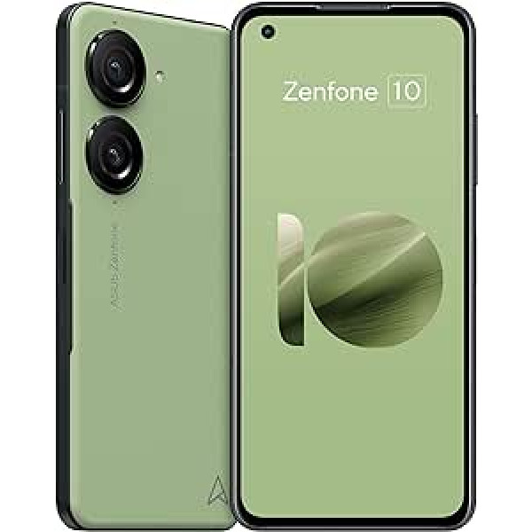 Asus Zenfone 10 Smartphone (5.9 Inch AMOLED Display, 50MP Dual Camera, 4300 mAh Battery, Android 13.0, Snapdragon 8 Gen 2, IP68, 8GB RAM, 256GB Memory) Aurora Green